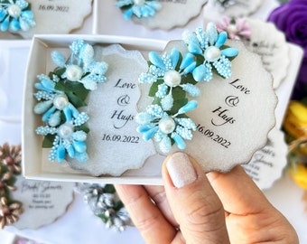 Wedding gift unique magnet, Wedding favors for guests in bulk, Bridal shower favors, Rustic wedding, Birthday favors, Floral theme party