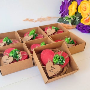 Soap Wedding Gift for Guests in Bulk, Rustic Wedding Favors, Bridal Shower Soap Favors, Wedding Favor Vegan, Personalized Scented Soap