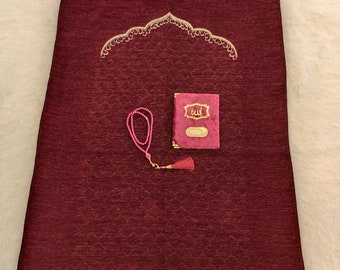Prayer Rug Muslim, Ramadan Gift, Islamic Muslim Gift, Tasbeeh, Janamaz, Sejadah, Muslim Wedding Gift, Eid Gift, Hajj Favors
