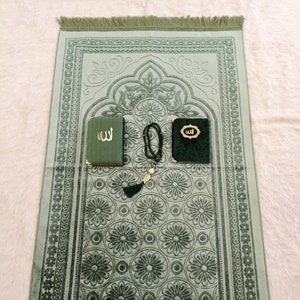 Velvet Prayer Mat, Eid Gifts, Sejadah, Quran Yaseen Gift Set, Prayer Rug Muslim Man, Islamic Muslim Gift, Muslim Wedding Gift