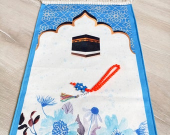 Alfombra de oración para niños, alfombra de oración musulmana para niños, Janamaz para niños, regalos islámicos para niños, alfombra de oración para bebés, Sejadah para niños