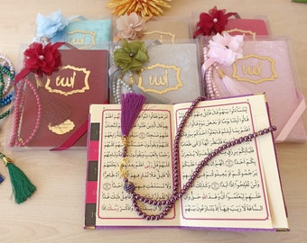 Set regalo personalizzato con libro Yaseen, regalo per l'Eid, Tasbeeh, libro Surah Yaseen, regalo musulmano islamico, bomboniera per matrimonio musulmano, bomboniere Nikkah