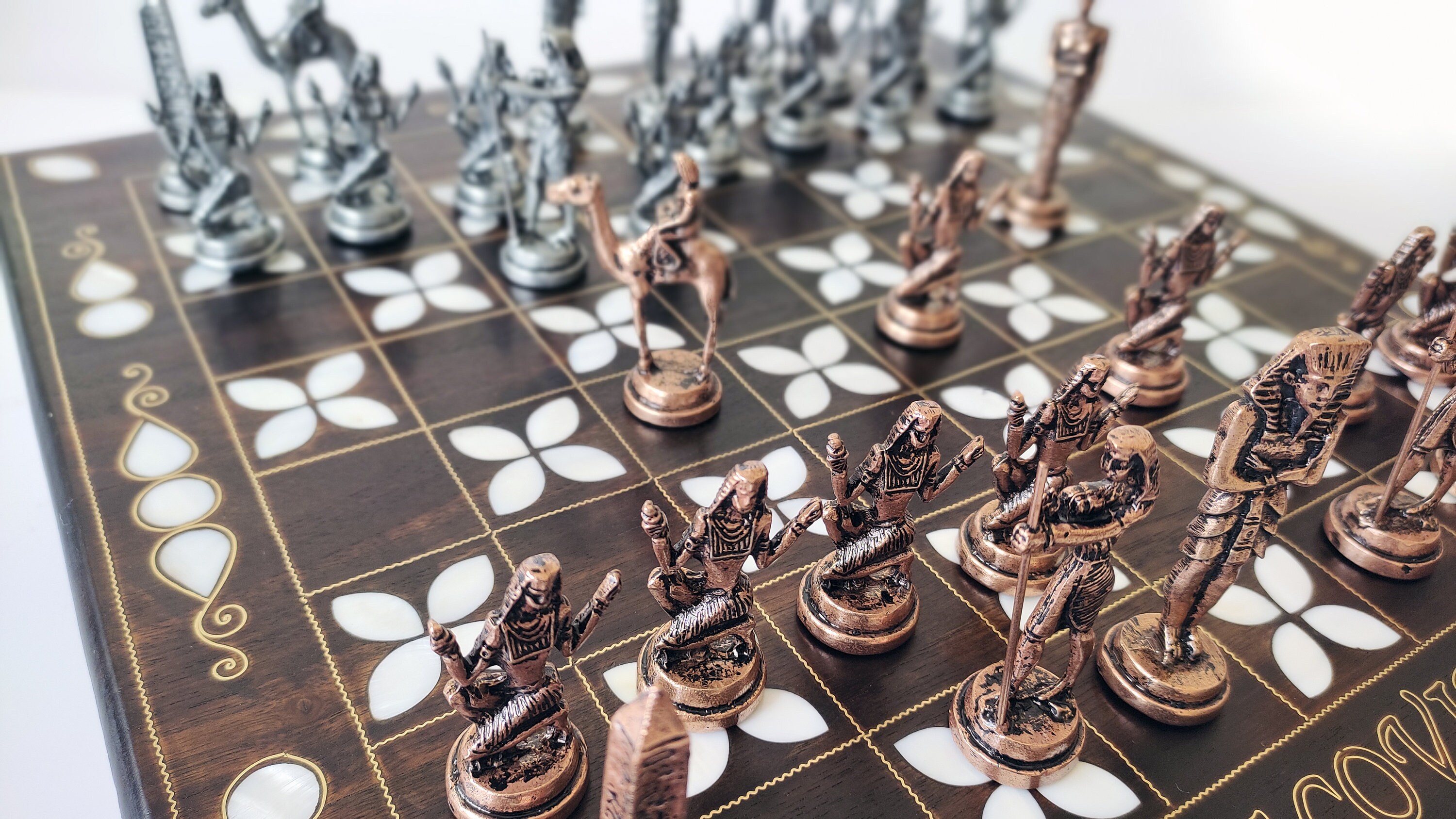 Personalized Wooden Chess Set, Mens Valentines Gifts, Handmade Chess ...
