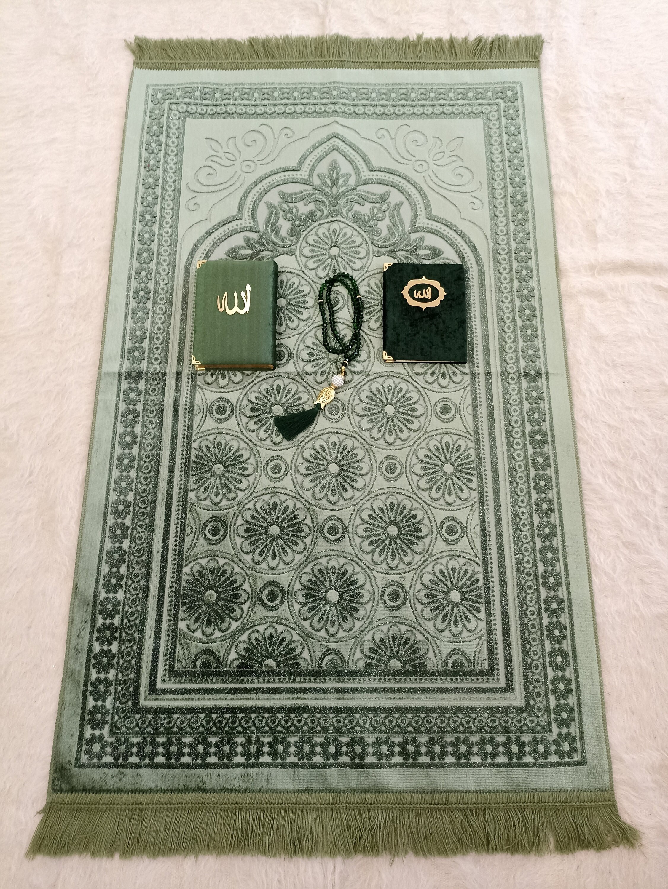Tapis de prière enfant musulman (Sajjadat-Salat) - Couleur Marron