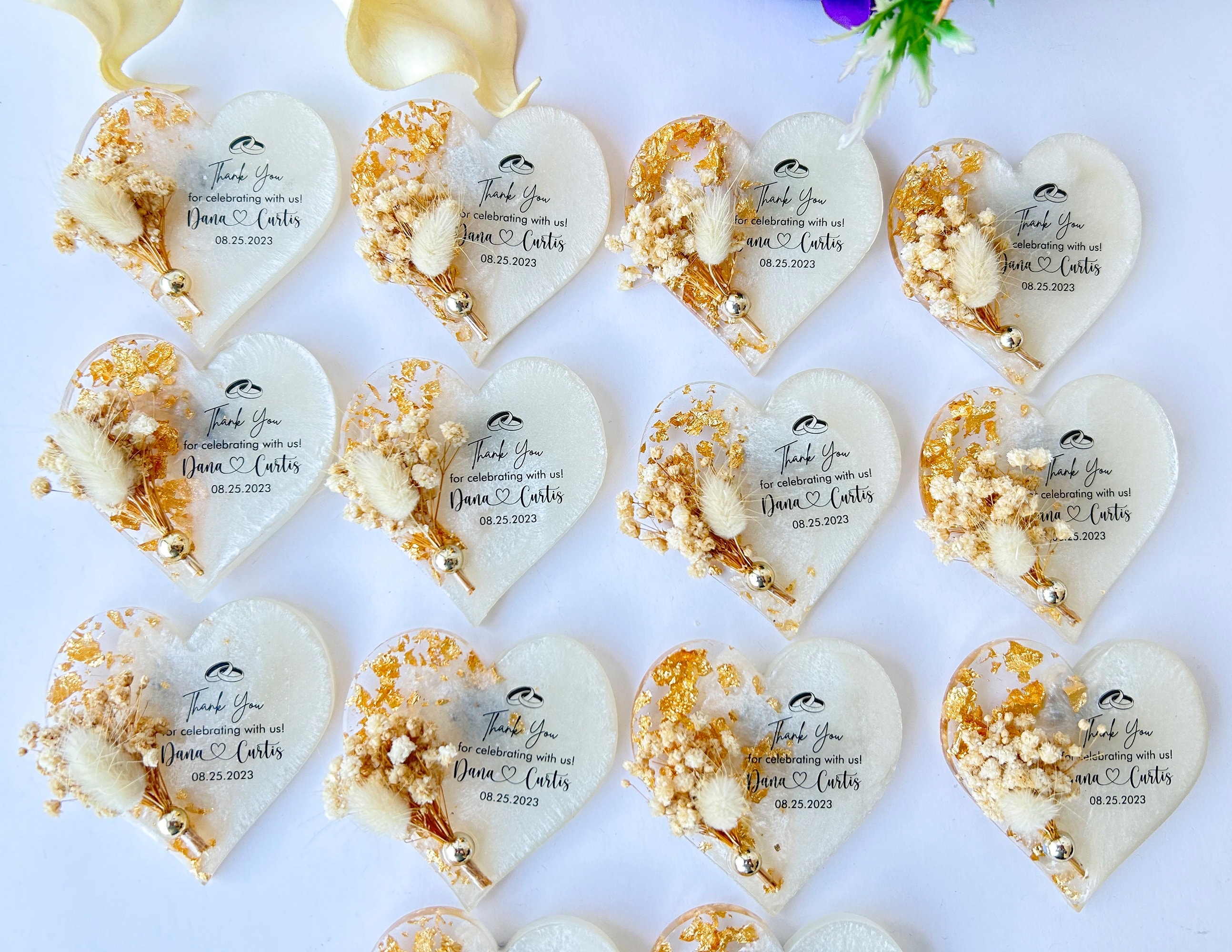 Stunning Heart Magnets, Great Wedding and Party Favors Made in USA