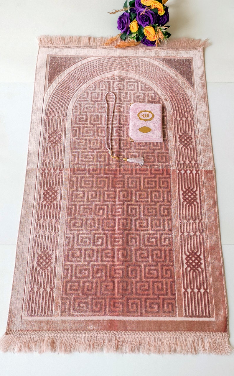 Personalized Velvet Prayer Mat Eid Gifts Sejadah Quran Etsy