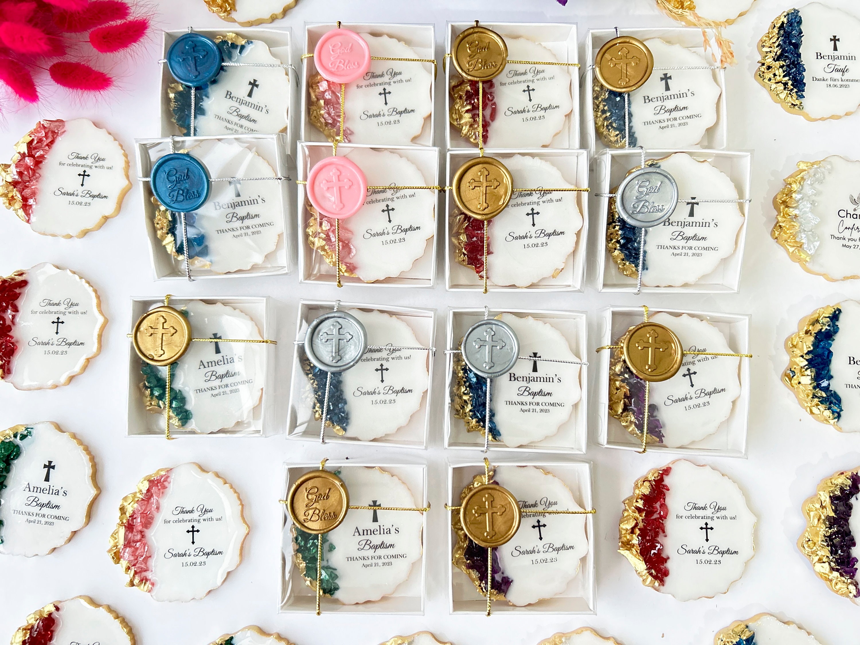 Baptism Favors for Guests, Christening Favors Boy, First Communion ...