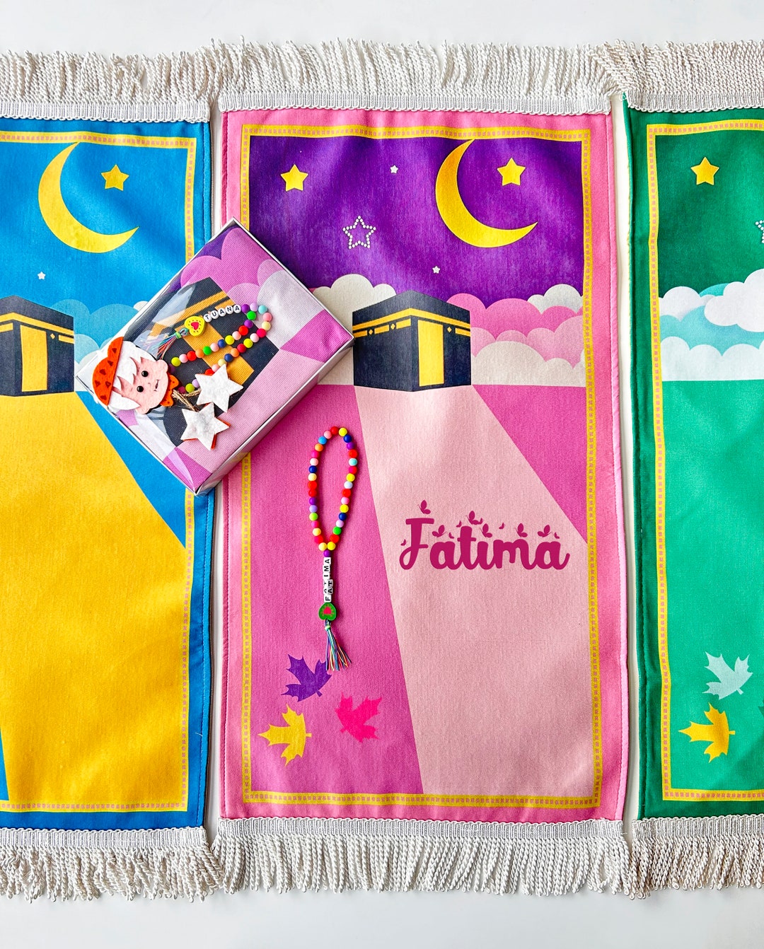 Personalized Kids Prayer Mat, Children Prayer Rug, Janamaz for