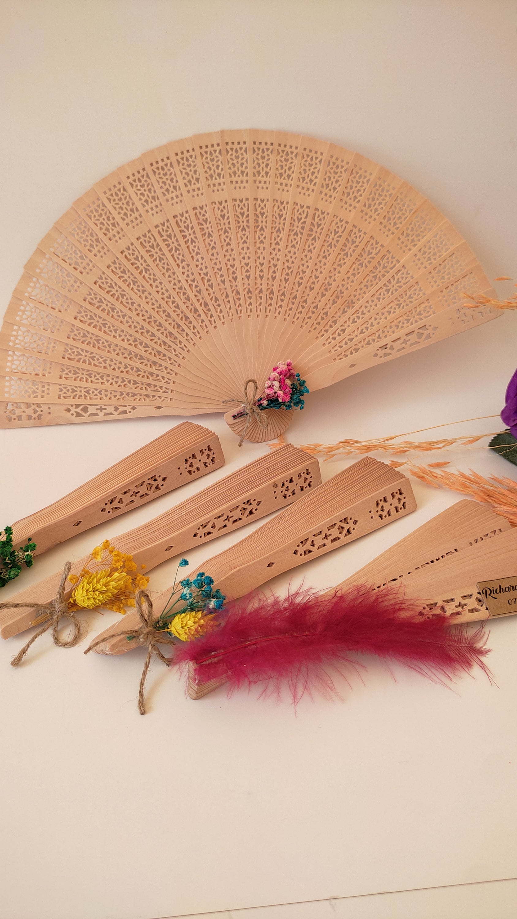 Wooden Hand Fans for Wedding Favor Summer Wedding Favors - Etsy