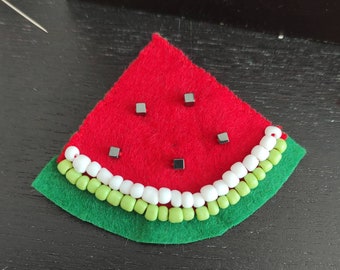 Watermelon brooch