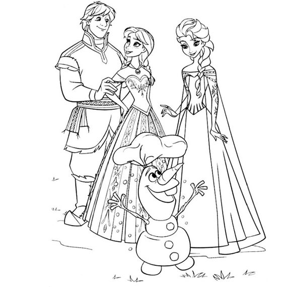 Frozen Elsa Kids Colouring Pages Digital Download Amazing Art Etsy Canada