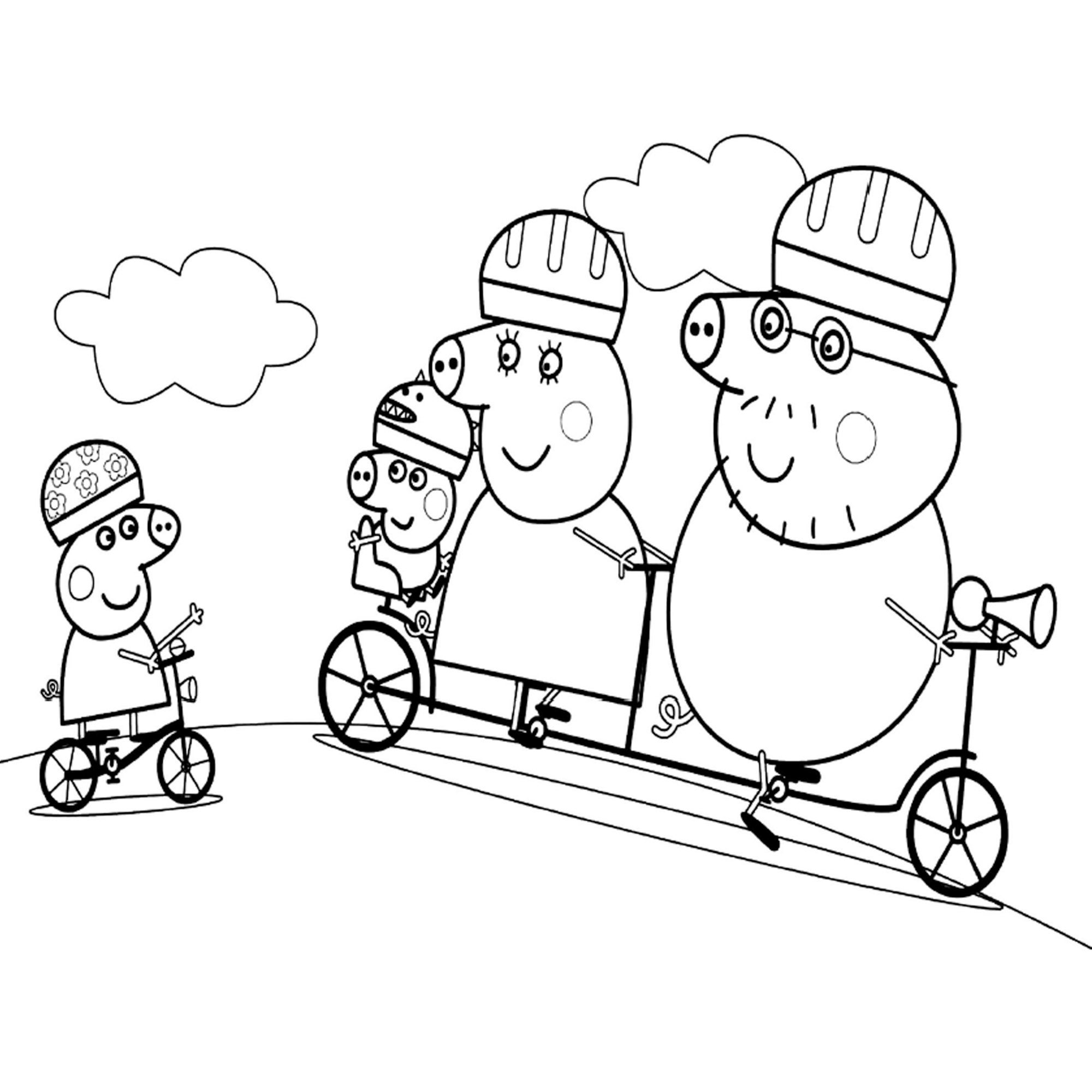 Coloriage Peppa Pig à Imprimer Pdf Coloriage Peppa Pigs pour enfants - Etsy Canada