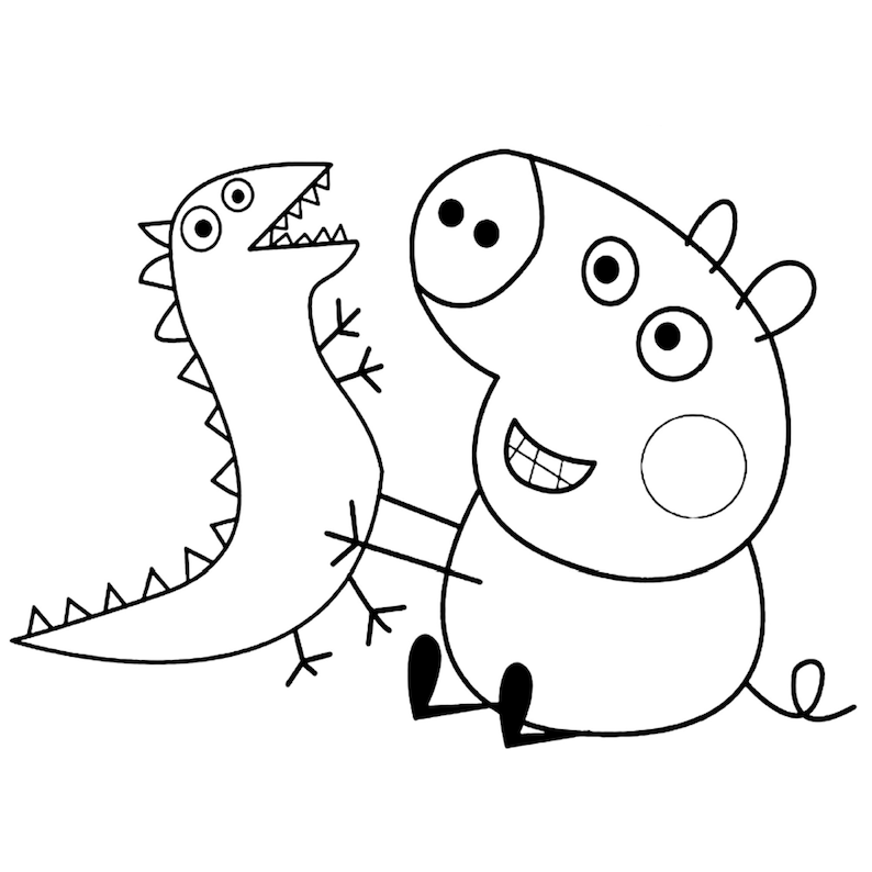 Peppa Pigs Kids Colouring Pages Digital Download Amazing Art Work