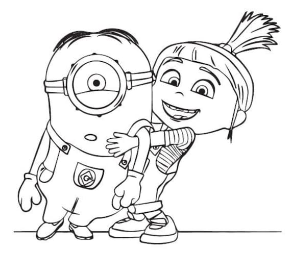 Despicable Me Agnes Coloring Page