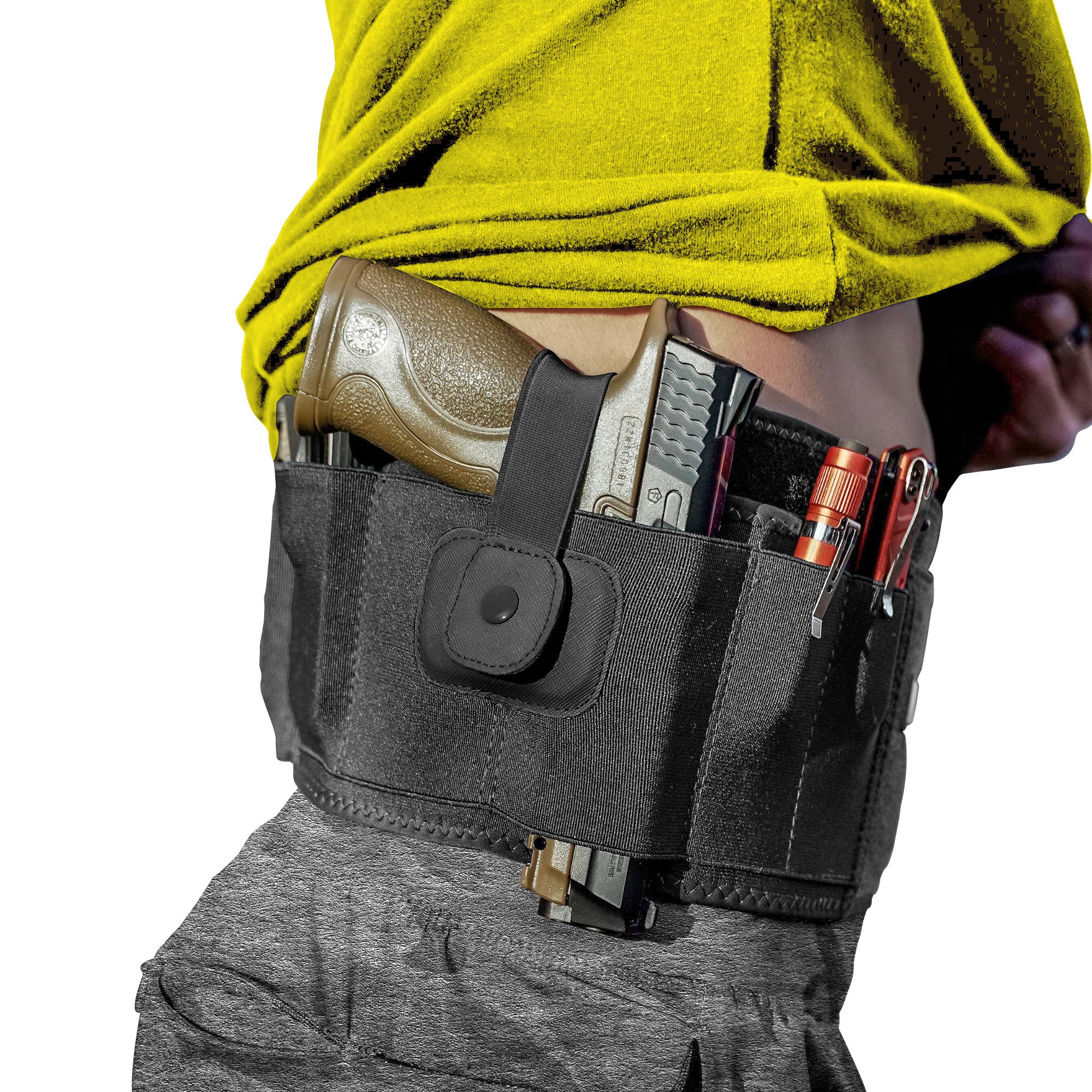 BRAVOBELT Belly Band Holster for Concealed Carry Athletic Flex FIT for