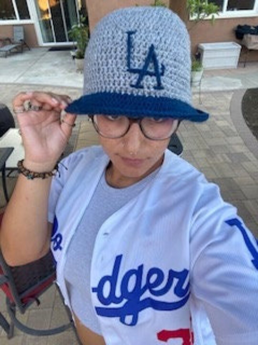 Crochet Dodger Bucket Hat Etsy