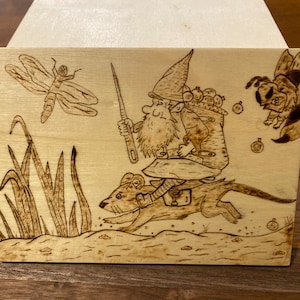 Gnome Pyrography Wood Burning