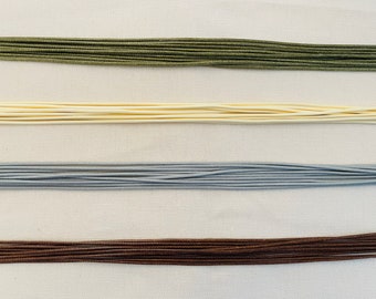 40 Cords For Jewelry Making 4 Colors Green Beige Grey Brown 10ea