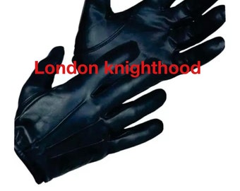 Guantes de cuero genuino suave para hombres que conducen Gay Bluf Bluff guantes