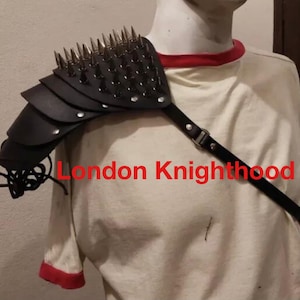 Shoulder Larp Body Genuine Leather Gladiator Spiked Harness Armour Armor