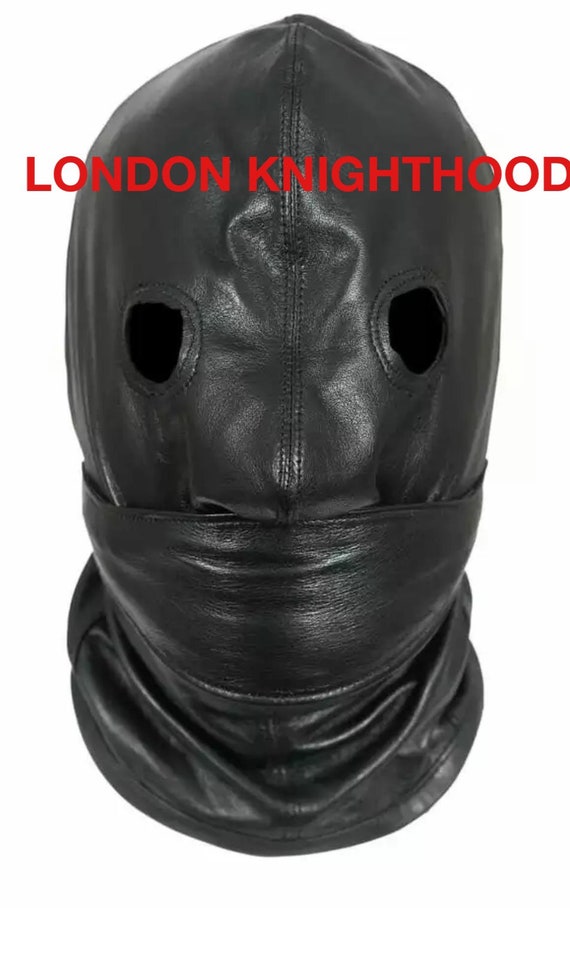 VERY CRUEL LOCKABLE BONDAGE HOOD / GIMP MASK - Foto 12