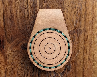 40mm Handmade Leather Slingshot Spinner Target- Version 2