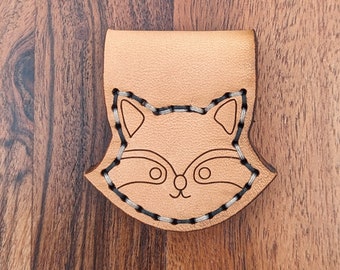 Ricky the Racoon-Handmade Leather Slingshot Spinner Target