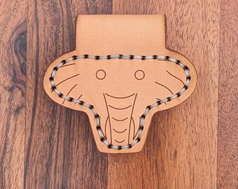 Elephant- Handmade Leather Slingshot Spinner Target