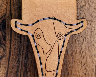 Cow-Handmade Leather Slingshot Spinner Target