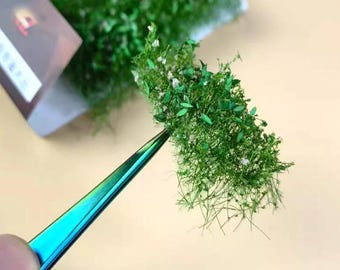 Miniature Static Grass Bush, DIY Diorama Model, Military Sand Table Scenery