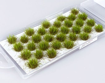 33pcs Miniature Grass Tuft Models, Railway Scenery, Diorama Supplies