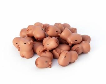 20pcs Miniature Capybara Figurines Resin Fairy Garden Dollhouse Diorama Terrarium Craft Supplies