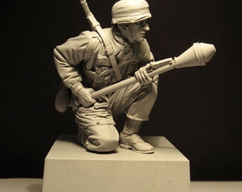Figura In Resina 1:35 Motociclista Europeo WWII, Non Dipinto Non Assemblato Td-4378 - Foto 2