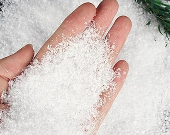 30g Miniature Snow Powder Fine/Coarse for Diorama, Scene Scatter, Model Railway, Winter Craft