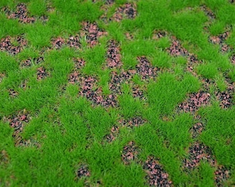 Miniature Grass Lawn Mat (25x50cm) - DIY Model Scenery