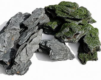 20pcs Moss Rock Scenery Stones for Diorama, Miniature Landscape, Model Train Terrain, Fairy Garden