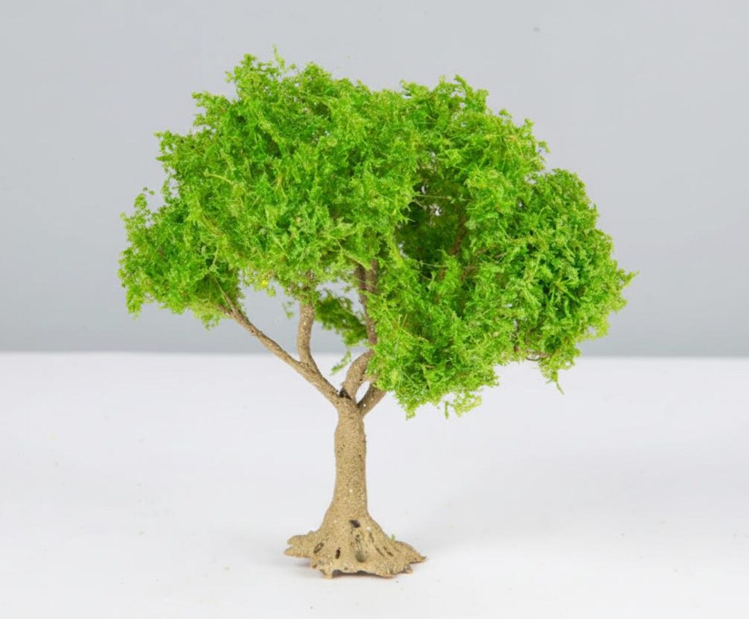 Miniature Mid Green Wire Tree Model 10-15cm for Diorama Landscape Craft ...
