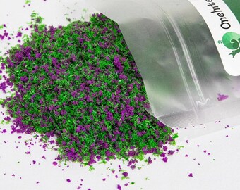 Miniature Foliage Powder, Green Grass Scatter, Diorama Scenery (30g)