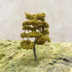 10/12/14/16cm Miniature Army Green Pine Tree Model Train Railway DIY Scenery Dollhouse Garden Landscape Terrarium Diorama Craft Supplies