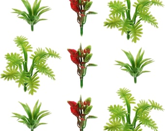 Miniature Green Shrubs: 90pcs HO Scale Model Plants for Dioramas