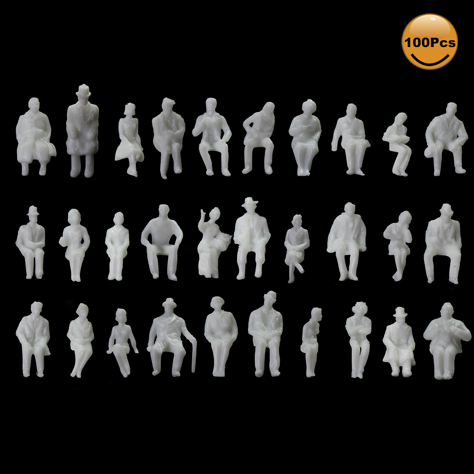 Lot De Figurines Vintage SUBBUTEO - Personnages Assis, Rétro Gaming