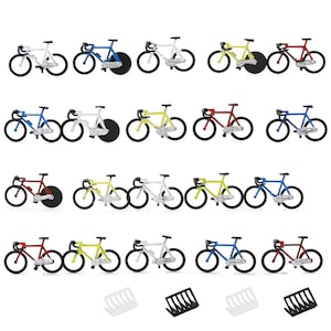 20pcs Bike Bicycle 4pcs Parking Rack HO Scale 1:87 Models Landscape Building Scenery Train Railway Layout Scene Accessories Diorama Supplies