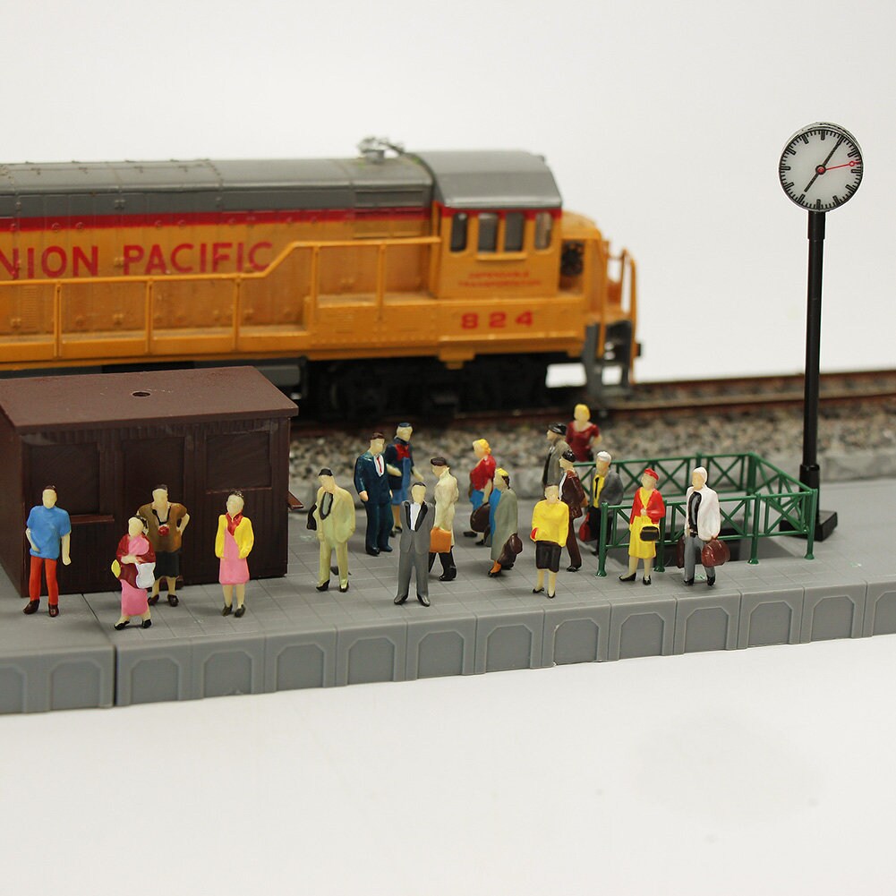 Figurines Miniatures Peintes à La Main échelle 1:87 (HO) – 24 Pièces Pour Décors De Train, Maisons De Poupée - 8