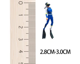 Miniature Diving People Figures 1:64 Scale Model Scenery Accessories Craft Supply