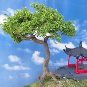 4/7/10/12/15 cm Pino di Montagna in Miniatura, Bonsai in Filo Metallico, Modello di Treno, Paesaggio Ferroviario, Giardino delle Fate, Terrario, Diorama, Forniture Artigianali
