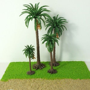 10 pcs 6-15cm Miniature African Coconut Palm Tree Models Railway Accessories Forest Fairy Garden Landscape Terrarium Diorama Craft Supplies