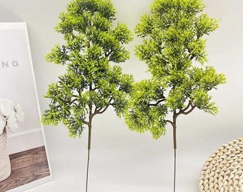 2pcs Miniature Pine Trees 33cm, Model Scenery Diorama Supplies