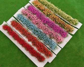 7pcs Tufts Static Grass Flowers - Miniature Scenery Basing Material - Wargaming Model