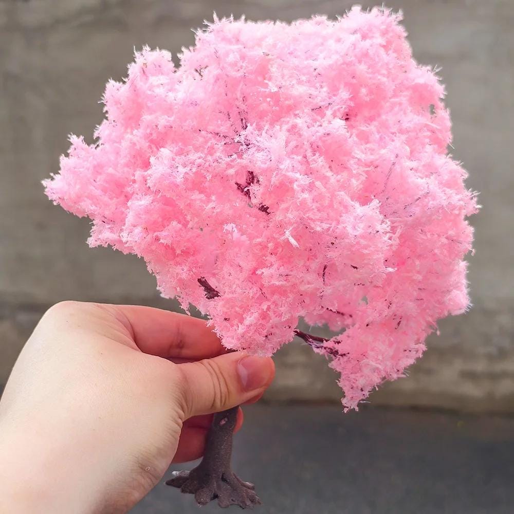 ミニチュア桜ワイヤーツリージオラマモデル - Etsy 日本