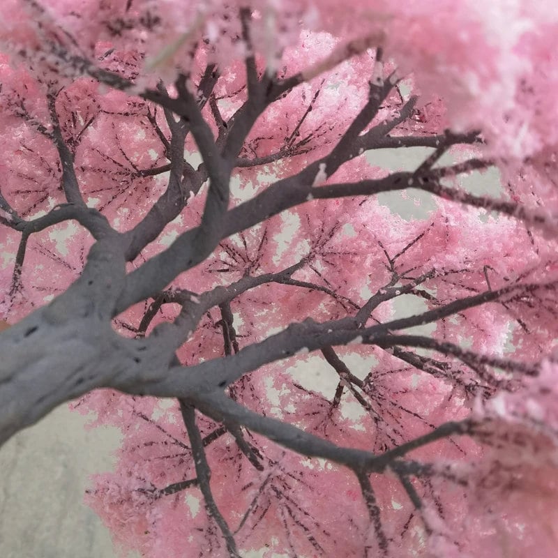 10/15/25cm Miniature Cherry Blossom Tree Model G Scale Train